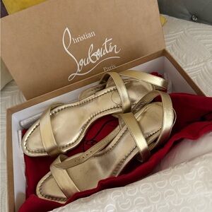 Miss Sabina metallic sandals from Christian Louboutin. Rarely worn.